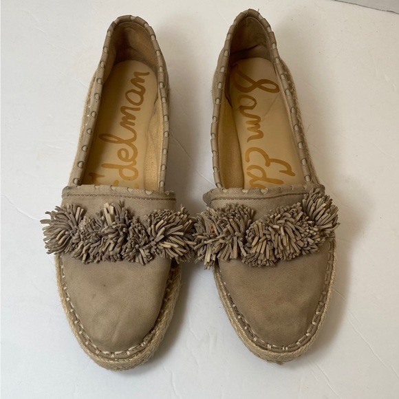 Sam Edelman Pre-Owned Women’s Taupe-Beige Issa Espadrille Ivory Size 8 - Picture 6 of 12